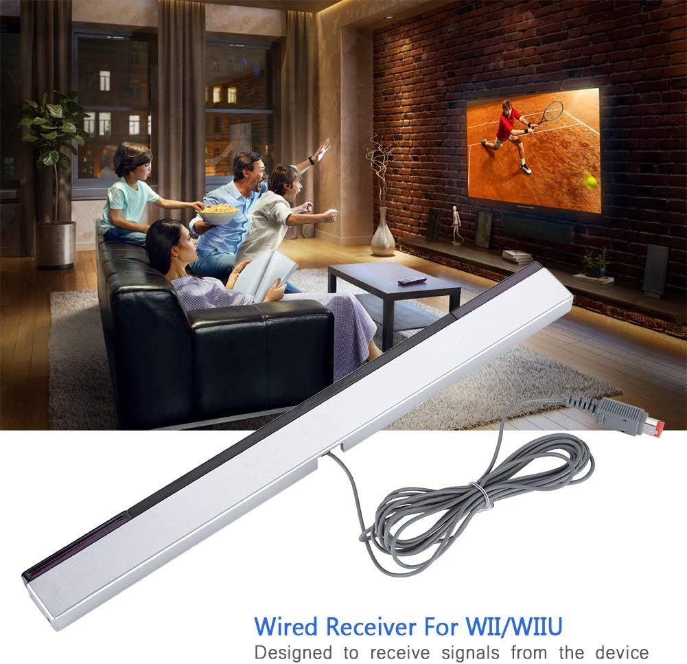 Wii Sensor Bar, Wired Infrared Sensor Bar IR Signal Ray Sensor Bar for Nintendo Wii and Wii U Console