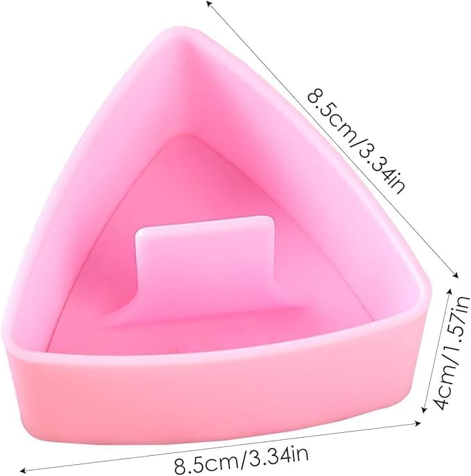 3Pcs Onigiri Triangle Rice Ball Maker, Plastic Triangle Rice Ball Mold Musubi Maker Press, Non Stick Making Machine Sushi Press, Sushi Press Mold with Triangular Shape for Home DIY