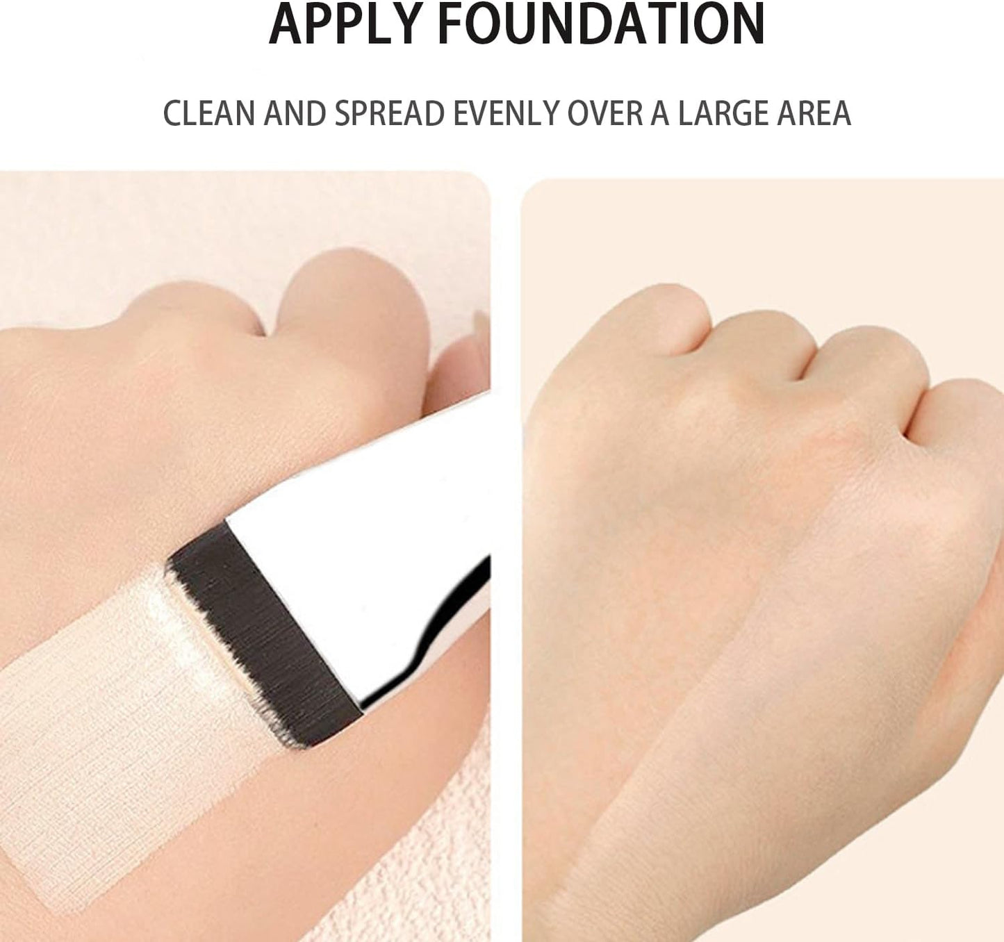Foundation Brushes, Super Thin Blade Makeup Brush with Soft Synthetic Bristles