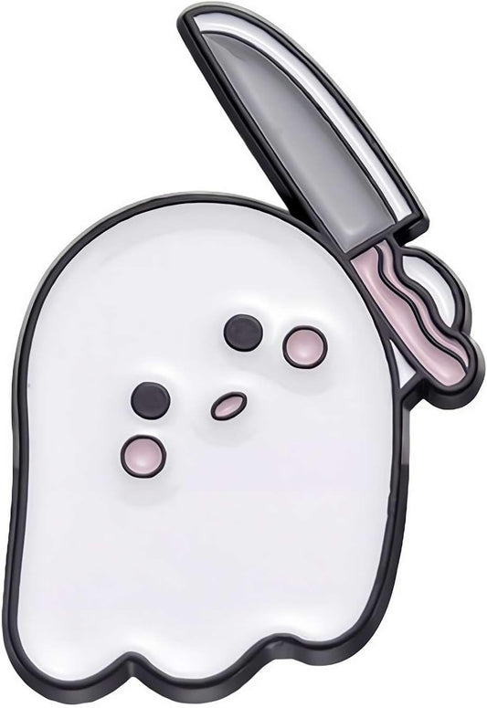 Ghost Halloween Pins Brooch,Cute Ghost Pins Halloween Cartoon Brooch Pins Gothic Lapel Badges for Women Men Jackets Backpack Clothes Decoration