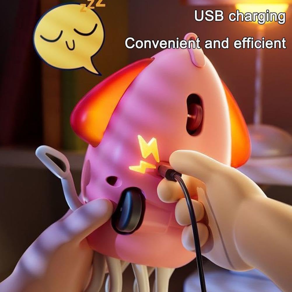 Magic Dancing Octopus Toy, Electric Dancing Octopus Baby Toy, Automatic Evasion Octopus Toy with Led Light and Music, Electronic Early Development Toys Birthday Gifts (Gray)