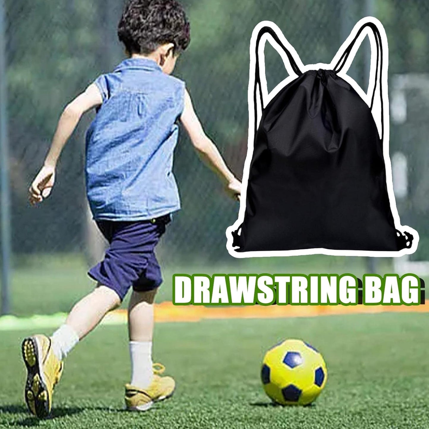 Drawstring Backpack Sports Gym Bag for Women Men,Folding Sport Backpack Drawstring Bag for Home Travel Storage Use