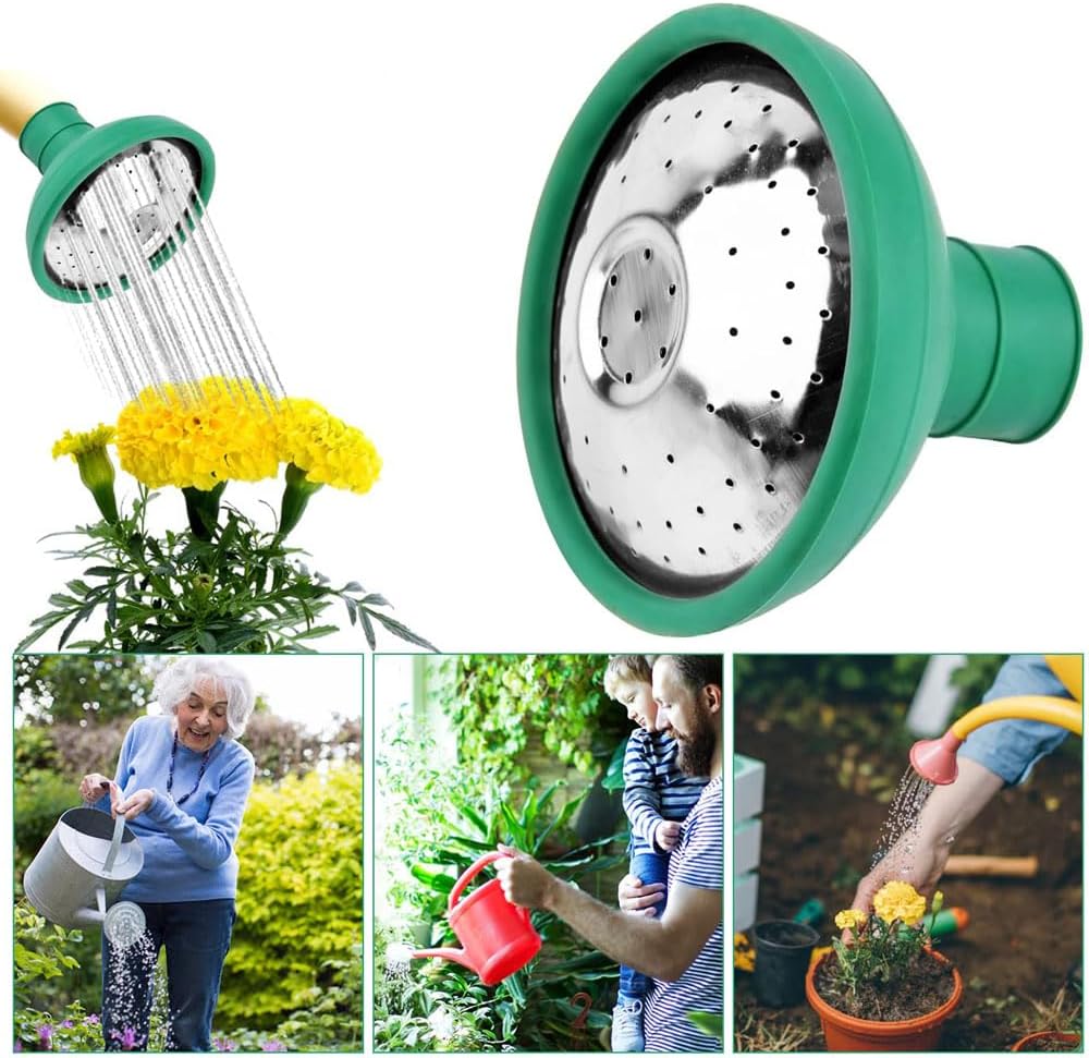 Universal Watering Can Head Replacement,Water Sprinkler Sprayer Rose Head Kettle Replacement Nozzles,Garden Shower Heads Watering Tool for Most Watering Jugs (4PCS)