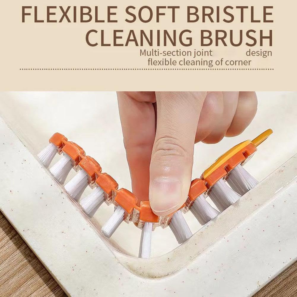 Vegetable Brush,Potato Brush Cleaning Brush,Multiple Fruit Vegetable Cleaning Brush,Vegetable Brush Scrubber for All Kinds Fruits Vegetables (Orange)