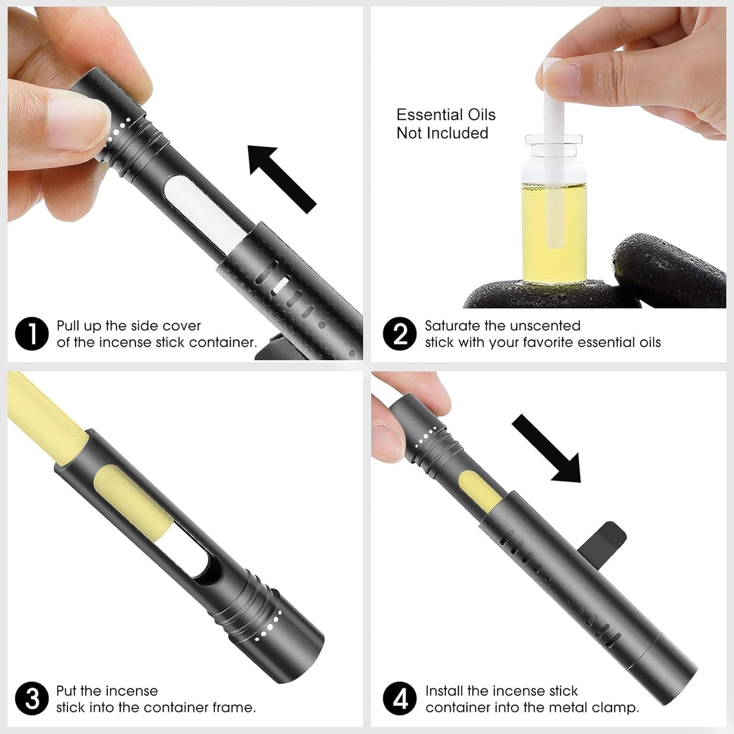 2 Custom Car Vent Diffusers Come with three custom aroma sticks