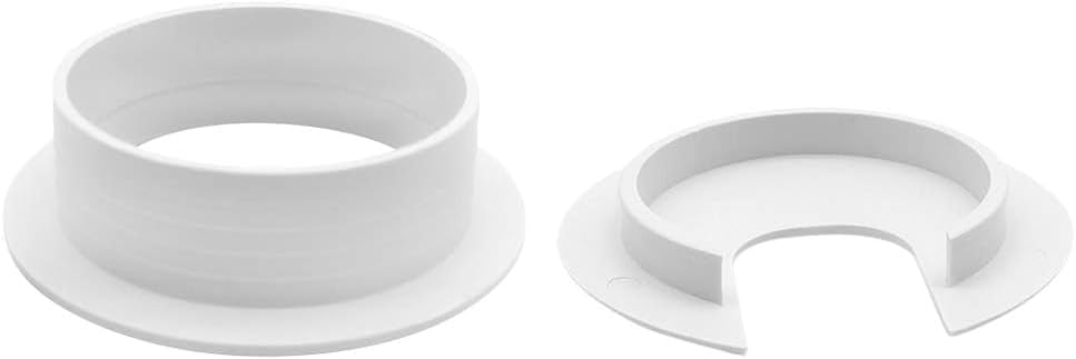 2" White Desk Grommet, Plastic Wire Organizers, Computer Cable Hole Cover Plug Cap Insert(5 Pack)