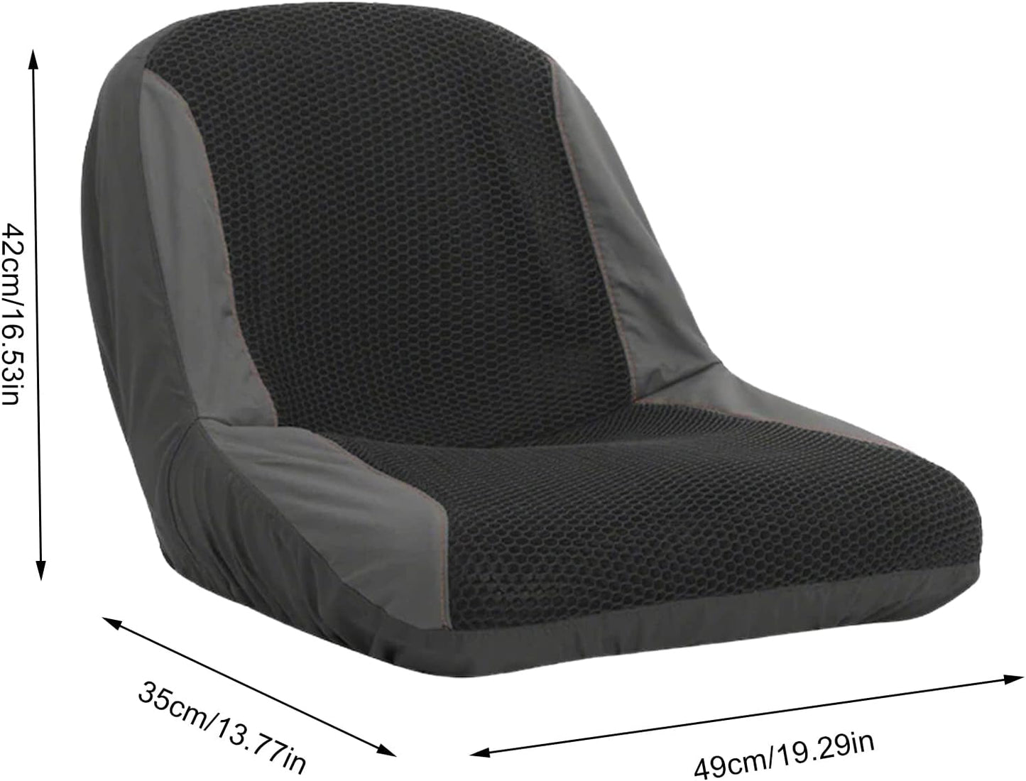 Mower Seat Cover Breathable Craftsman Mower Seat Cover Riding Lawn Mower Cushioned Waterproof Seat Cove Tractor Seat Cover Waterproof Durable Sunscreen Breathable Lawn Mower Seat Cover Black