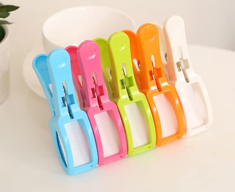 Towel Clips for Beach Chair 10 Pcs, 4.5 in, Color Plastic Lounge Chair Towel Clip, Pool Towel Clips to Prevent Towel Blowing Away, for Family use