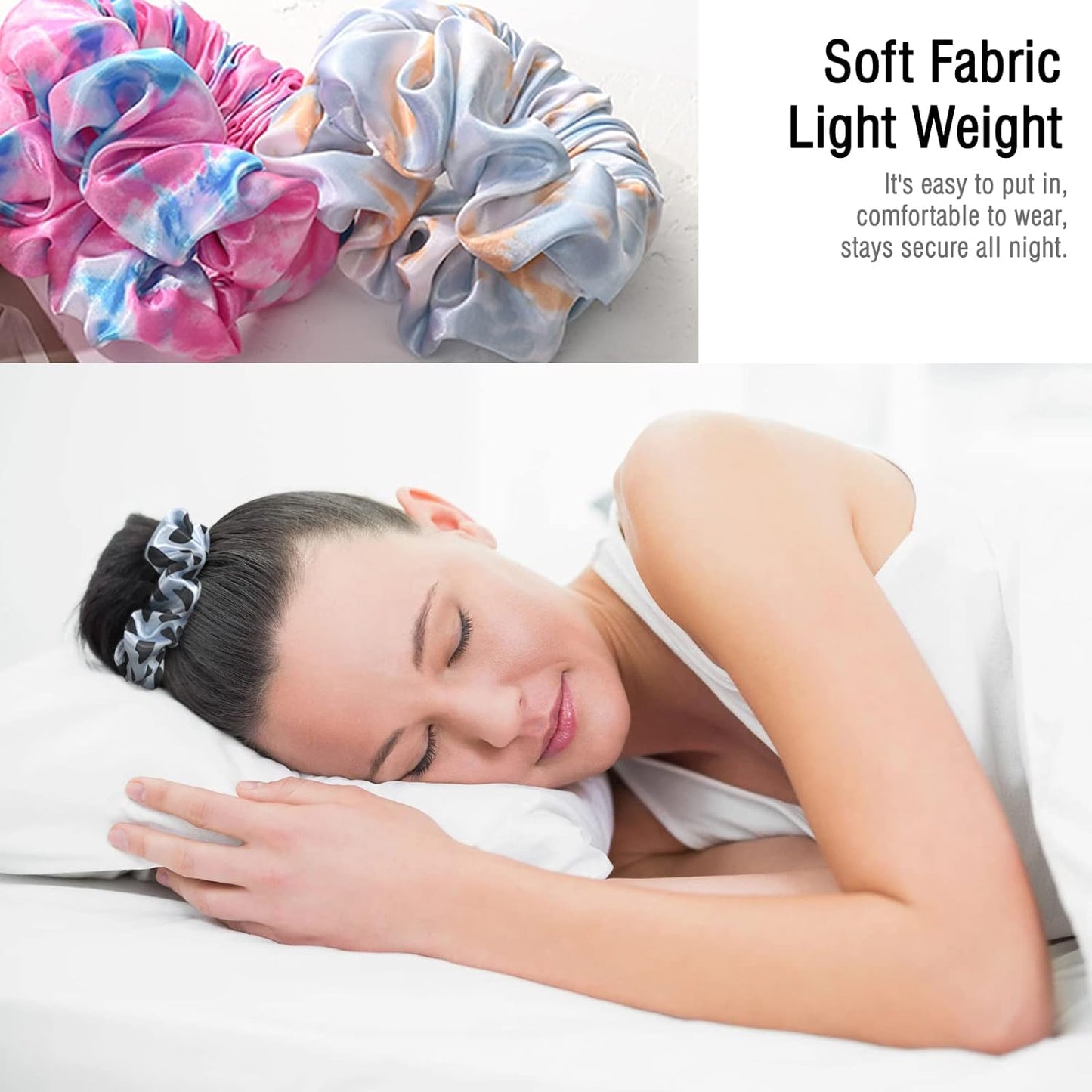 Heatless Hair Curler to Sleep In, No Heat Curls Headband Soft Sleep Tie Scrunchie Silk Lazy Rollers for Long hair Overnight (Brown)