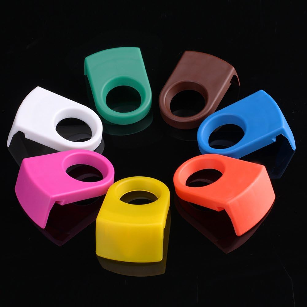 10pcs ABS Drink Clips Bottle Buckle Holders Beer Cocktail Snap for Schooner & Goblet Glasses (Random Color)