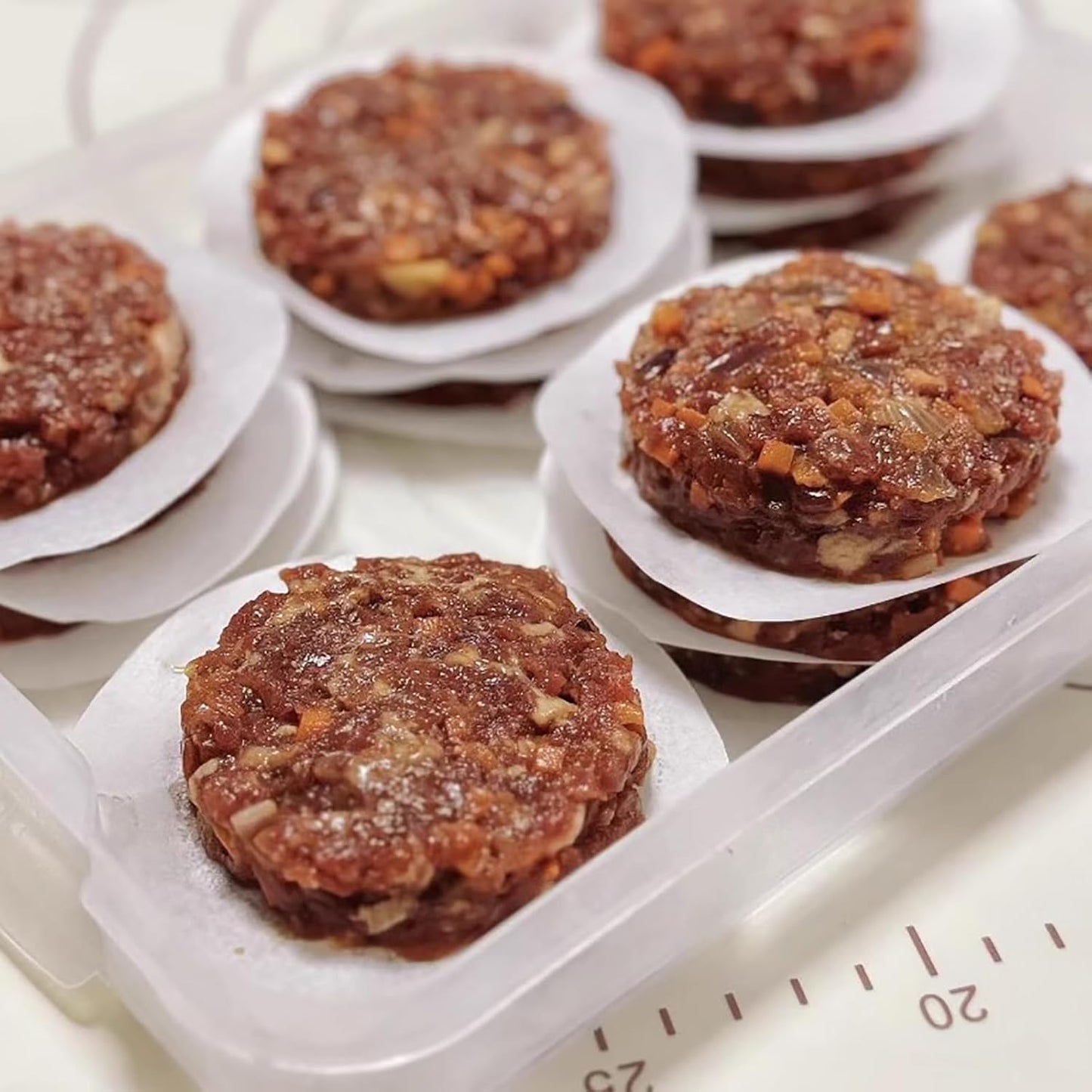 1500pcs Hamburger Patty Paper, 4.5IN Non-Stick Wax Papers, Round Parchment Paper, Food-Grade Burger Sheets for Patty Separating, Freezing, BBQ, Ground Beef and Turkey