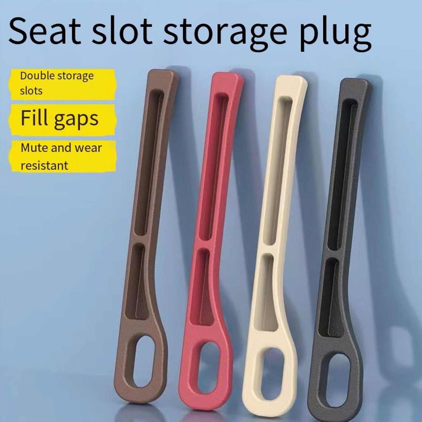 2PCS Nodrop Seat Guard,Car Seat Side Gap Filler, Place Your Phone, Cards, Wallet, Side Gap Fillers for All Cars Place Your Phone, Cards, Wallet (Beige B)