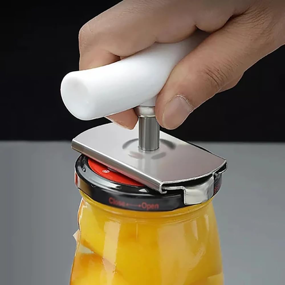 Effortless Arthritis Jar Opener, Easy Open Adjustable Grip Jar Opener, Jar Opener for Weak Hands, 2024 New Jar Opener Bottle Opener, for Seniors Easy Open Lid Opener (Green+White)