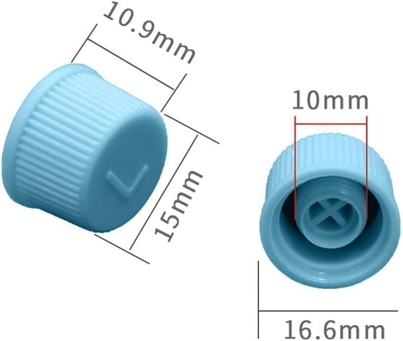 2Pcs Replacement Valve Caps for Car Air Conditioning, Leakproof R134a AC System Charging Port Caps Dust Cover, High and Low Pressure Valve Cap for Vehicle AC, Car Accessories