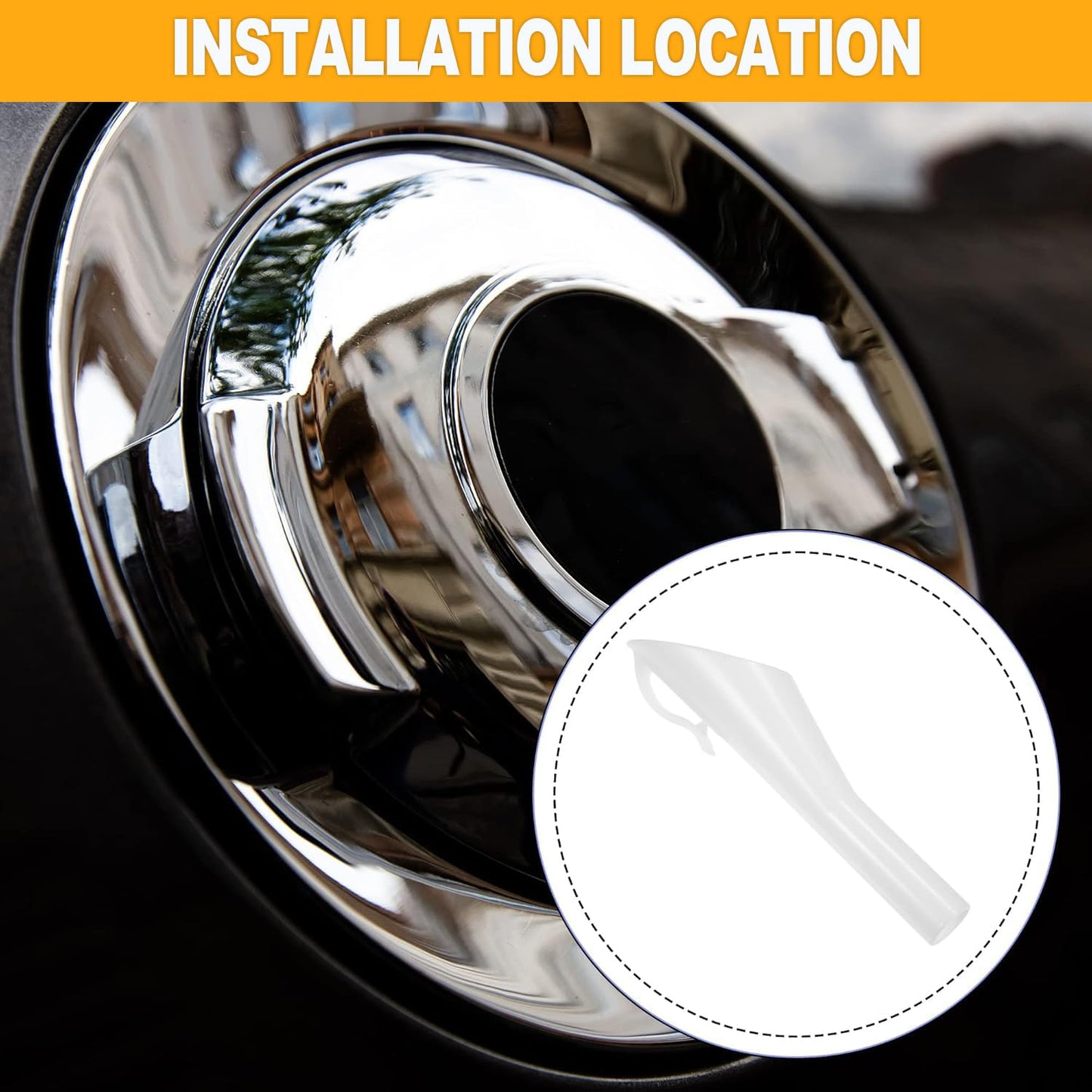 2pcs Ford 8U5Z-17B068-B Fuel Filler Funnel Oil Tool for F150 Funnels, Fuel Fill Funnel Fuel Filler Gas Tank Funnel Tube Replace 8U5A17B068AD 8U5Z17B068A for Ford F150 for Lincoln Funnel Oil