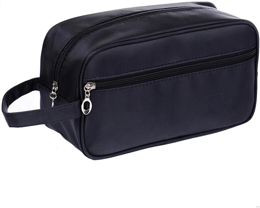 Toiletry Bag for Men,  Portable Travel Wash Bags, Water-Resistant Shaving Bag Gym Shower Bathroom Bag Dopp Kit Make Up Bag Toiletries Accessories Organizer (Black)