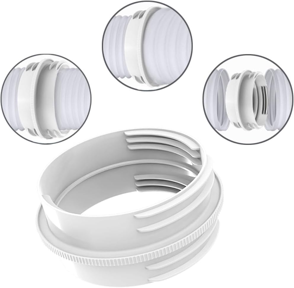 Air Conditioner Exhaust Hose Connector, Portable Air Conditioning Exhaust Hose Adapter, Pipe Reducer Connector Universal for 5.1" and 5.9" Hose