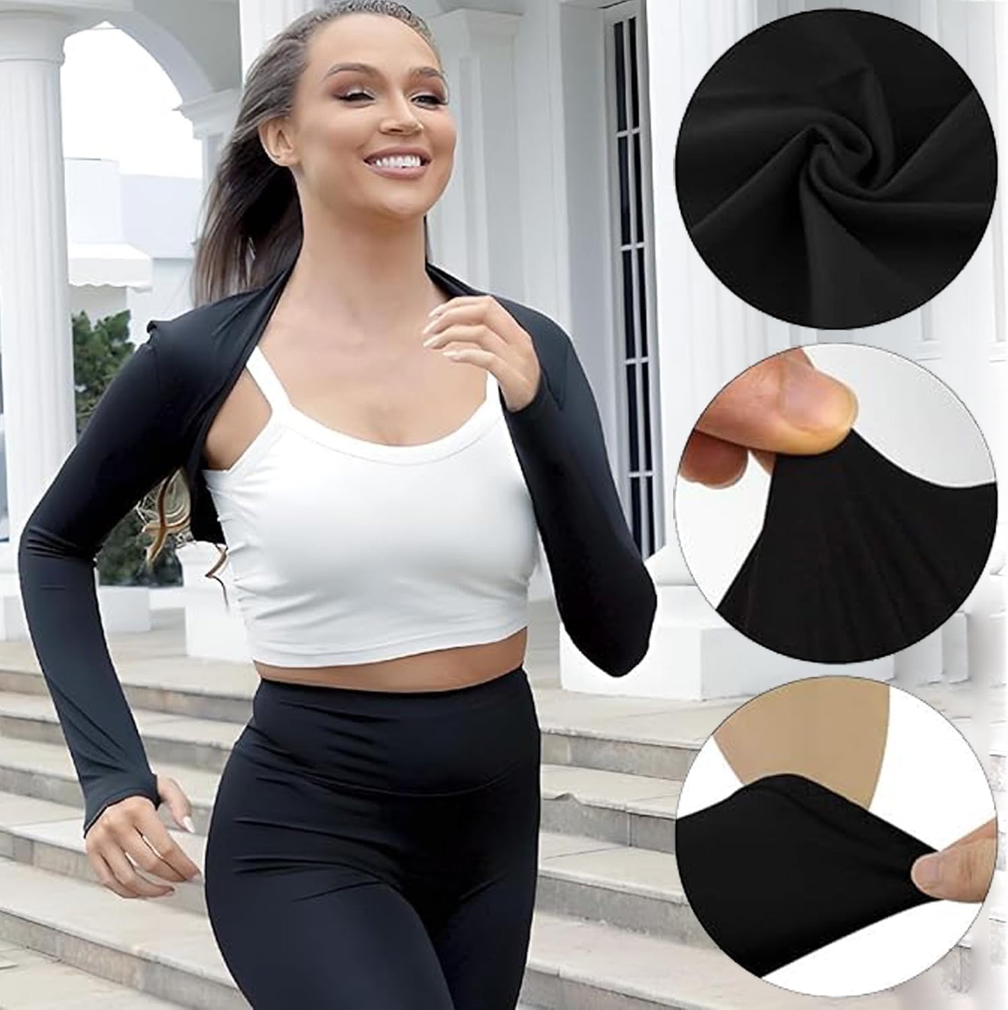 2Pcs Cooling Shawl Arm Sleeves for Women & Men,UV Sun Protection & Breathable Arm Sleeves,UPF Cooling Sleeves for Sports,
