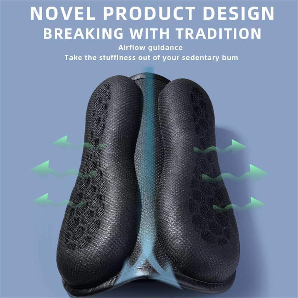 Motorcycle Seat Cushion,Pressure Relief Motorcycle Seat Pad,High Elasticity Gel 3D Honeycomb Structure for Motorbike Long Rides