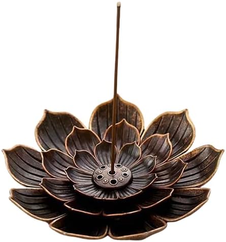 Incense Holder with Incense Stick Tray,Multi-Functional Incense Burner and Stick Holder Combo,Ash Holder (Bronze)