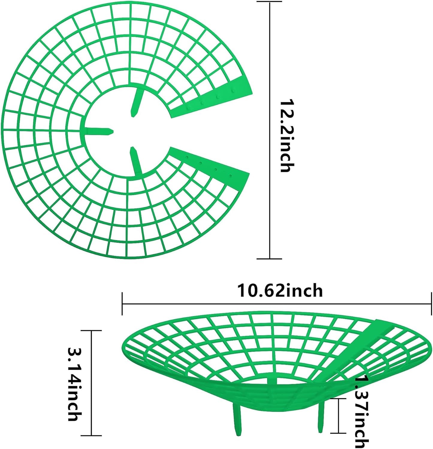 10 Pack Strawberry Plant Supports, Strawberry Plant Stand with 3 Sturdy Legs, Strawberry Growing Racks, Strawberry Growing Frame, Protecting Strawberry Plants from Mold, Rot and Dirt, Green