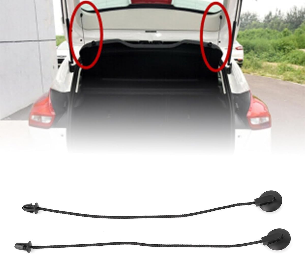 2PCS Parcel Shelf Fixing Cord, Parcel Shelf Fixing Strap, Car Parcel Shelf Cords Rear Parcel Shelf Strings for Focus MK3 2012-2017 Ford