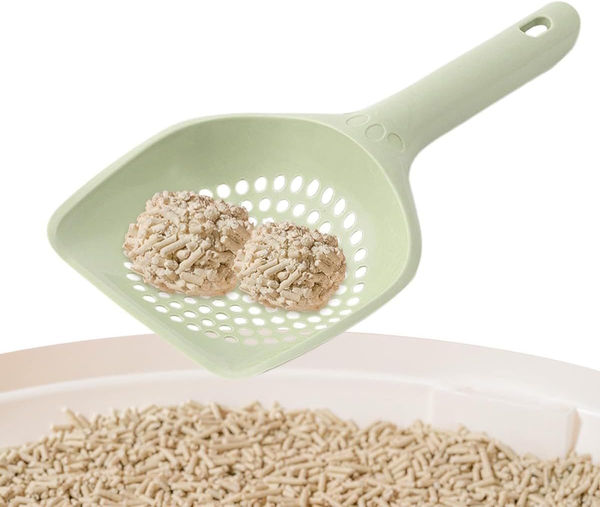 Cat Litter Scoop, Kitten Pooper Lifter, Non Stick Sifter Poop Cleaner Corner Shovel,Cat Feces Scoop, Cat Cleaning Supplies, A Variety Of Colors Available, Durable And Reliable (B)