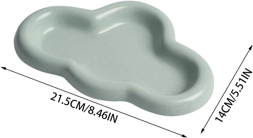 Elegant Cloud-Shaped Jewelry Tray Stylish Functional Organizer for Rings Earrings Necklaces Perfect for Bedroom Bathroom or Vanity Ideal for Women Teens Gift Seekers