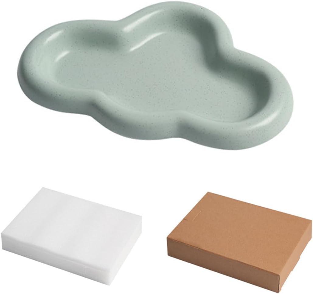 Elegant Cloud-Shaped Jewelry Tray Stylish Functional Organizer for Rings Earrings Necklaces Perfect for Bedroom Bathroom or Vanity Ideal for Women Teens Gift Seekers