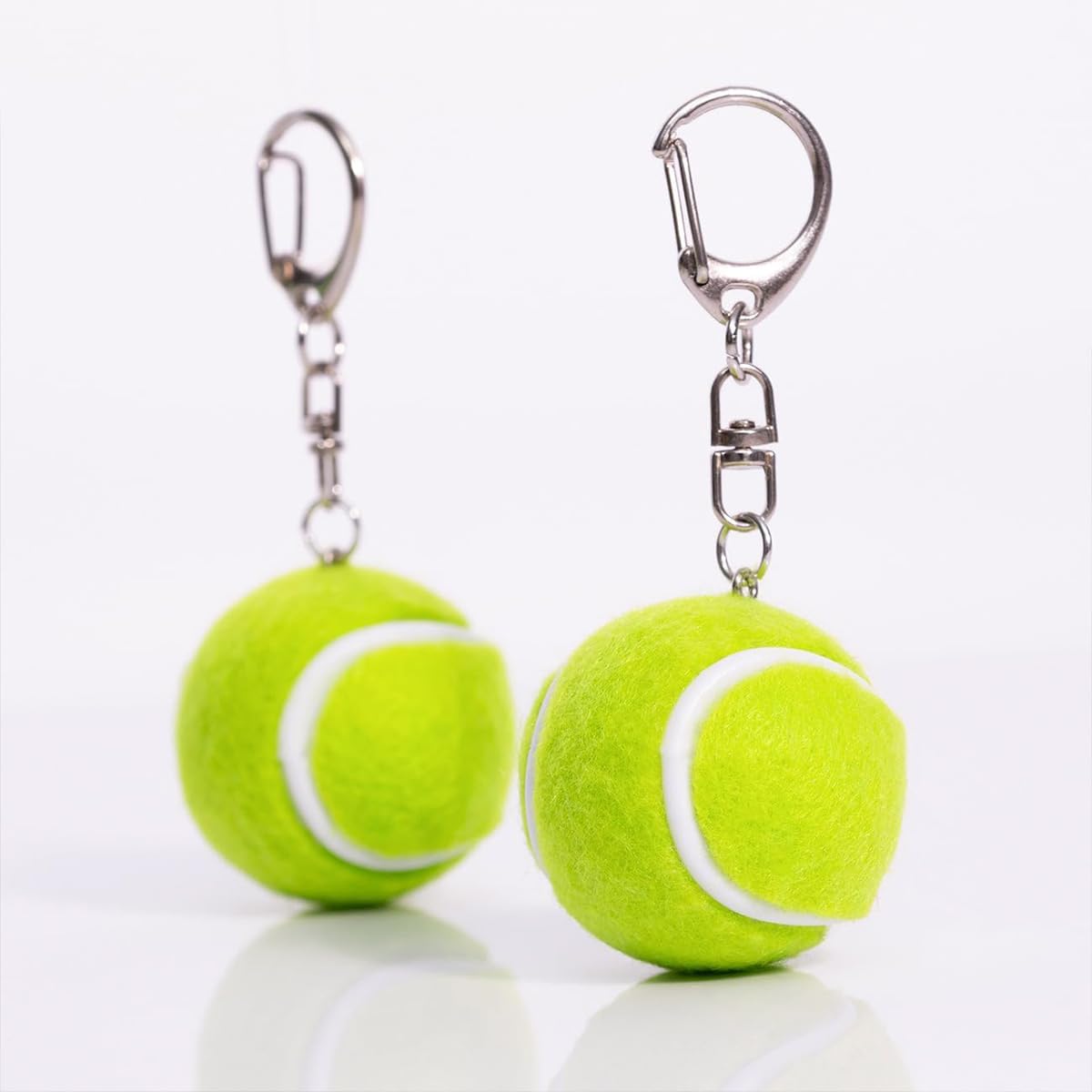 Creative Oversized Tennis Keychain Durable Stylish Fun Accessory for Tennis Enthusiasts Sports Lovers Gift Seekers Perfect for Keyrings Bags, Green, One Size
