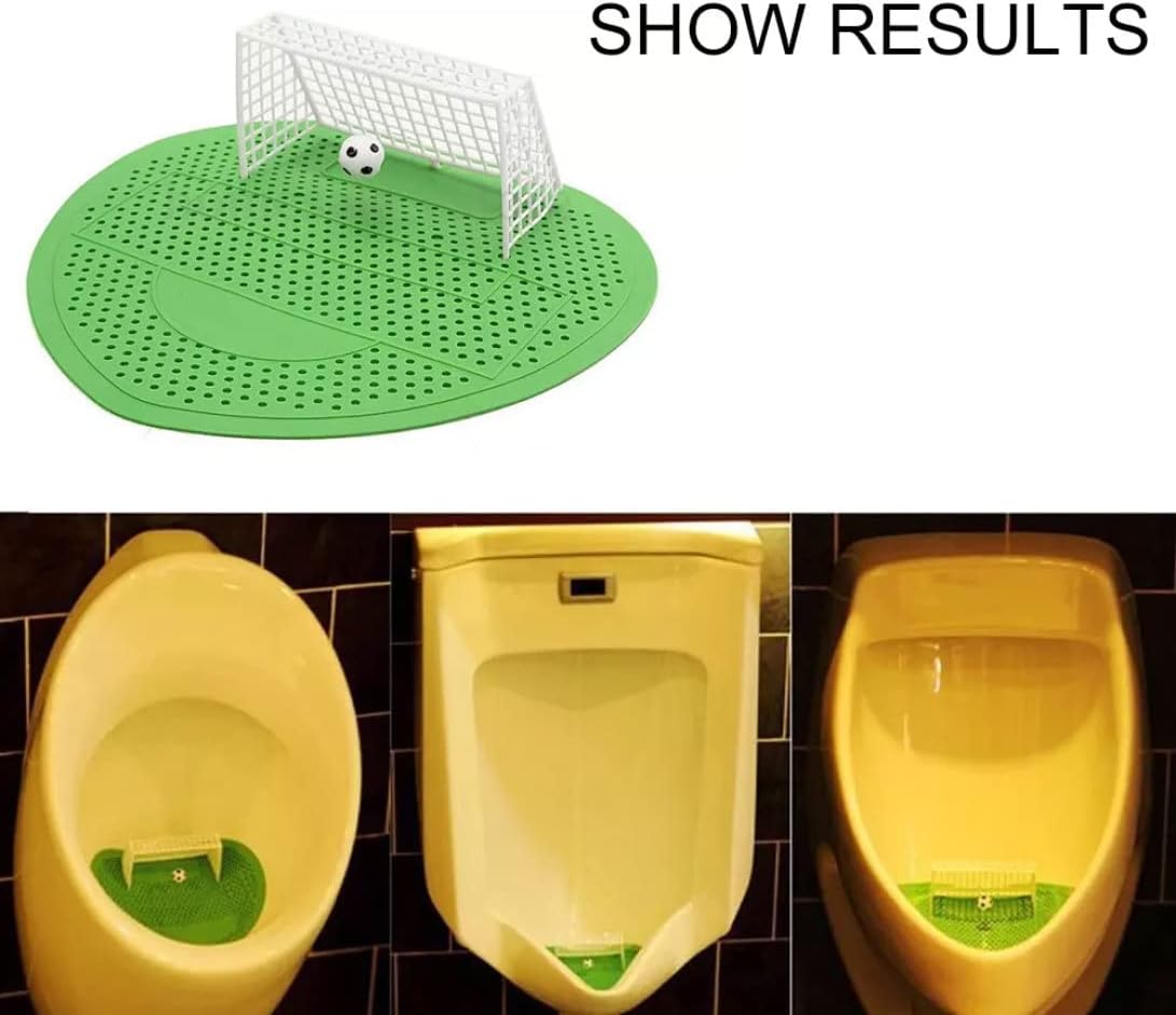 Urinal Screen Anti Odor Football Male Toilet Cleaner Splash Guards Soccer Goal Filter Mats Green 5PCS Urinal Screen Urinal mats Urinal Sieve Football Male Toilet Cleaner Soccer Goal Filter Mat