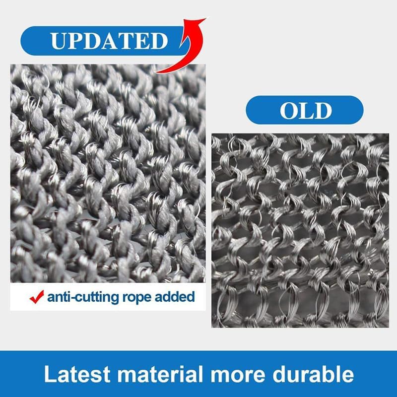 Stainless Steel Metal Anti-Cut Gloves Durable Cut Resistant Work Gloves for Kitchen Construction Industrial Use Ideal for Chefs Handymen Safety