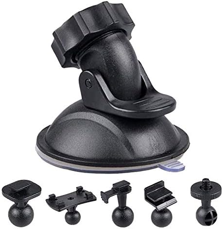 Mini Suction Cup Mount for Dash Cam Compact Adjustable Secure Car Windshield Mount for Dash Cameras GPS Smartphones Ideal for Road Trips Daily Commutes Travel