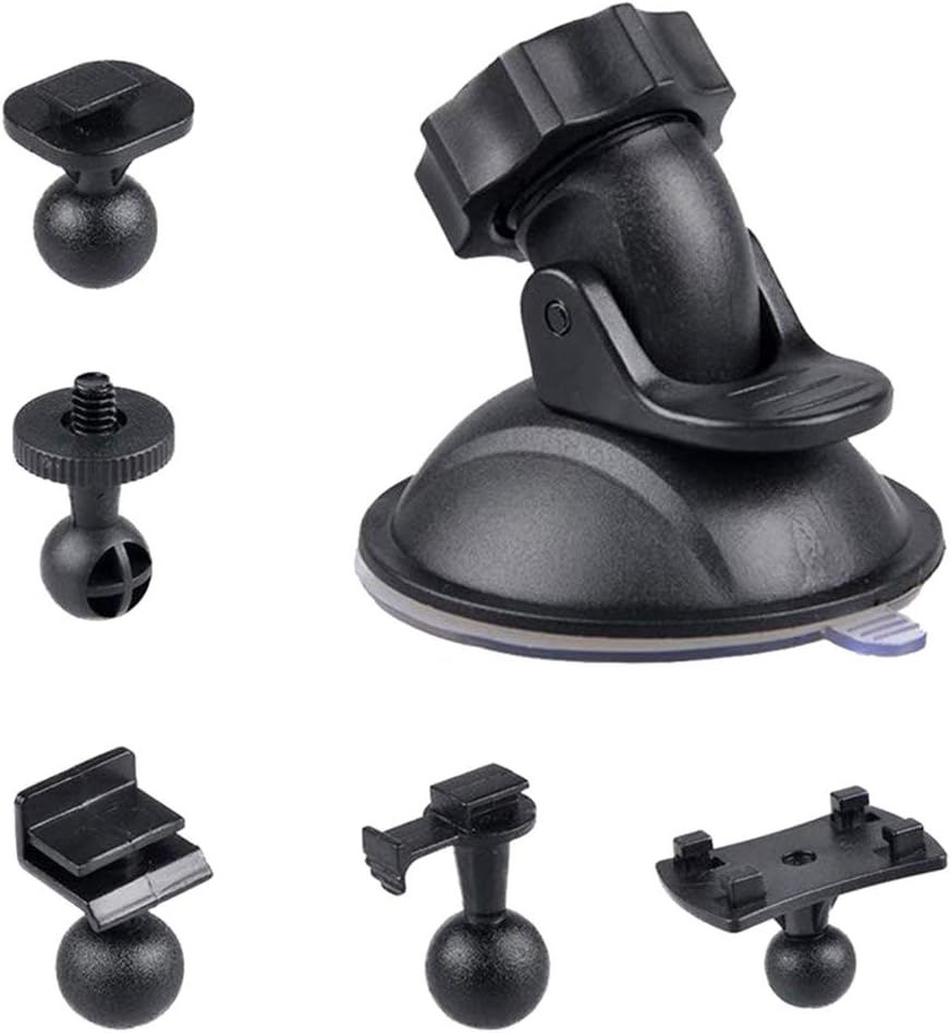 Mini Suction Cup Mount for Dash Cam Compact Adjustable Secure Car Windshield Mount for Dash Cameras GPS Smartphones Ideal for Road Trips Daily Commutes Travel