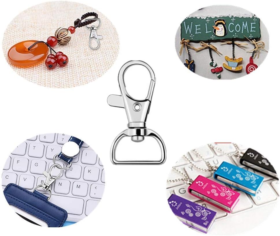 40PCS Swivel Snap Hooks, Premium Lanyard Snap Hook for Lanyard and Sewing Projects (3/4” Inside Width)…