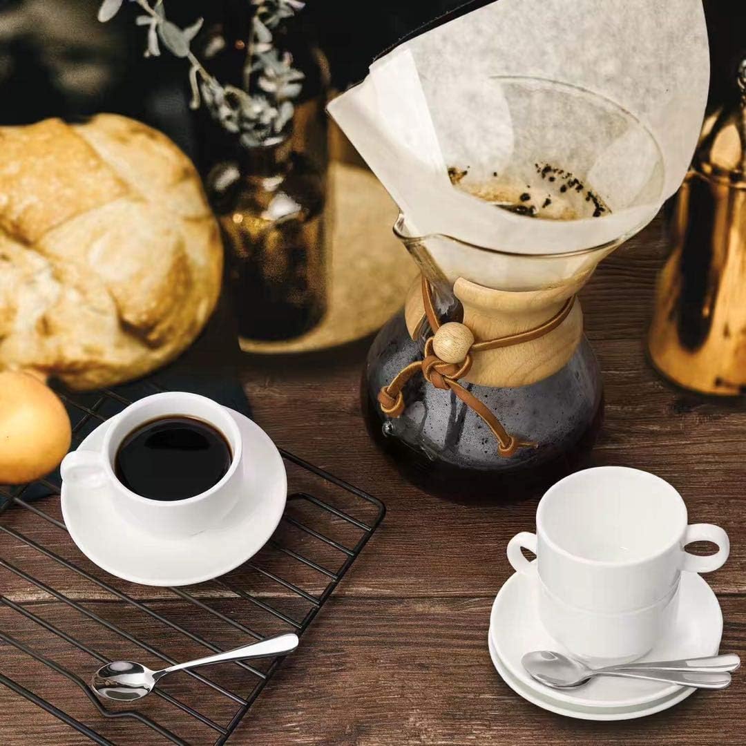 Demitasse Espresso Spoons Set of 6, Mini Coffee Spoon, 18/10 Stainless Steel Small Spoons for Dessert, Tea, Appetizer, 4.7