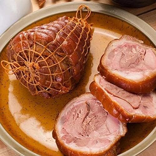 5m Meat Netting Roll,Size 18,Elastic Smoked Meat Poultry Ham Netting Meat Butcher Twine Net Roll Wrapping Net,Beef Netting Roll for Meat Cooking Meat Sausage Making