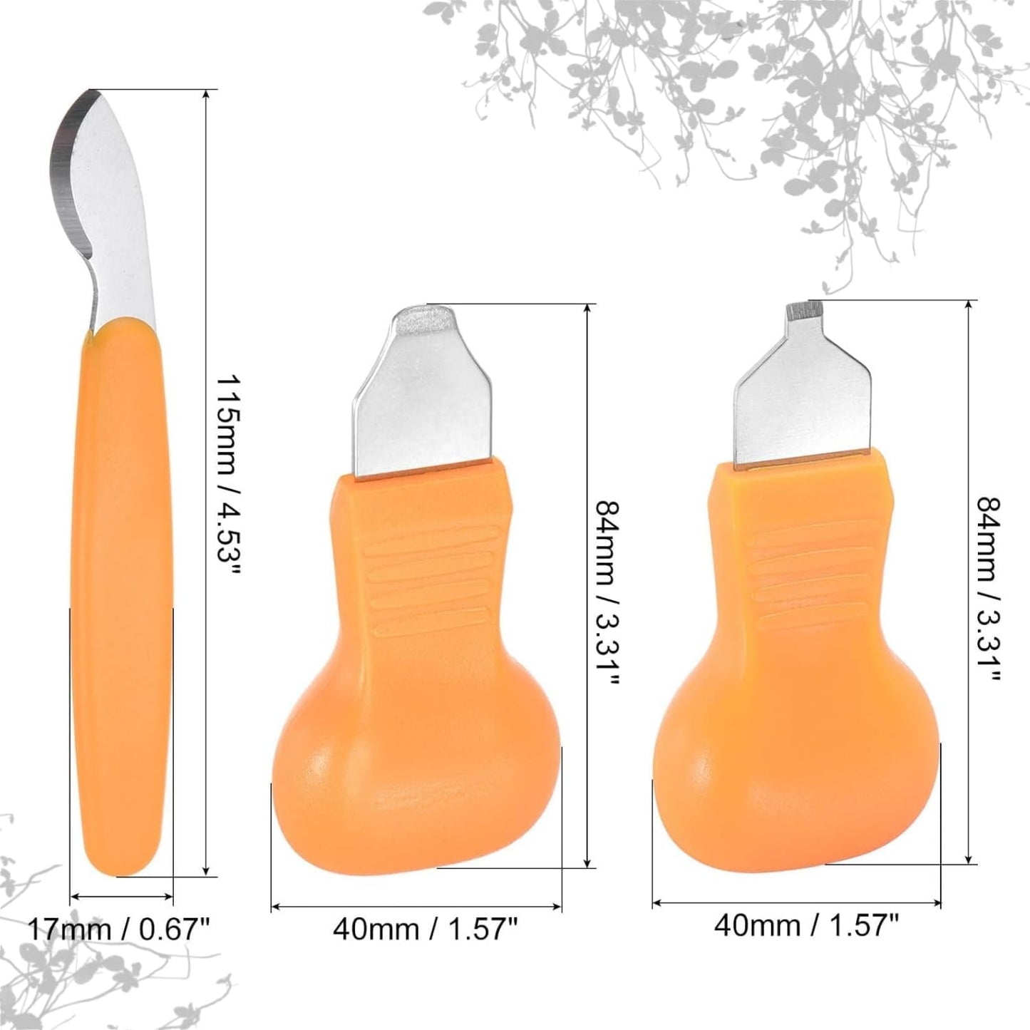 3pcs Watch Back Case Remover Tool Kit ，2 in 1 Watch Back Case Cover Opener Knife & Watch Battery Change Remover Replacement for Watchmakers Repair Tool Fix Tool Set. (Orange color)