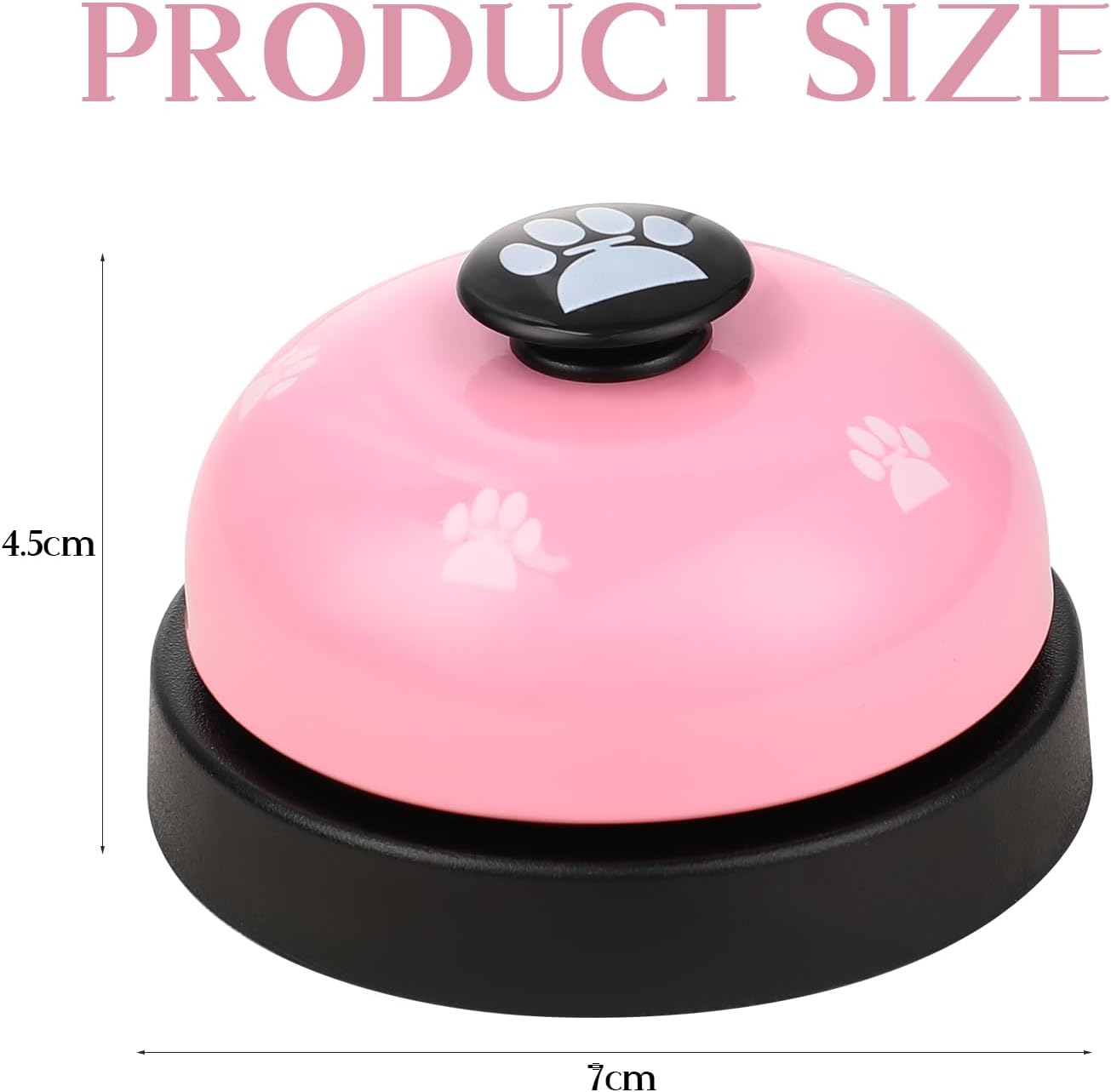 Call Bell Desk Service Bell Front Desk Service Bell Metal Hotel Bell Customer Service Bells Loud Game Pet Training Bell for Restaurant Hotels Kitchen Bar Party Office Pink