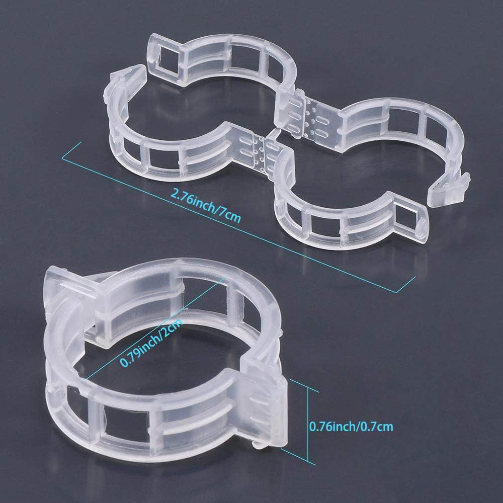 Plastic Plant Clips Essential Garden Tools, Plant Support Clips Tomato Grape Vine Vegetables Plant Fixing Clips,2025 Upgrade Plant Support Garden Clips (Count, 300)
