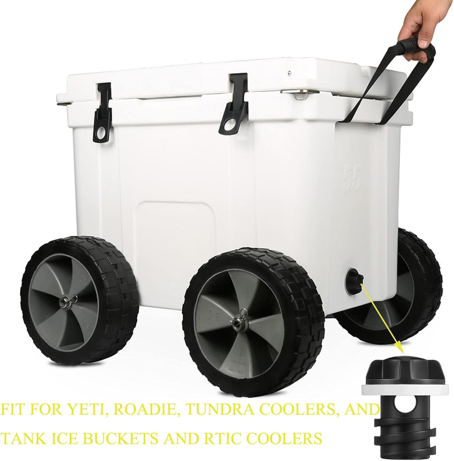 2 Pack Yeti Cooler Drain Plug Replacement Accessories - Compatible with Most Rotomolded Coolers - Leak-Proof Design