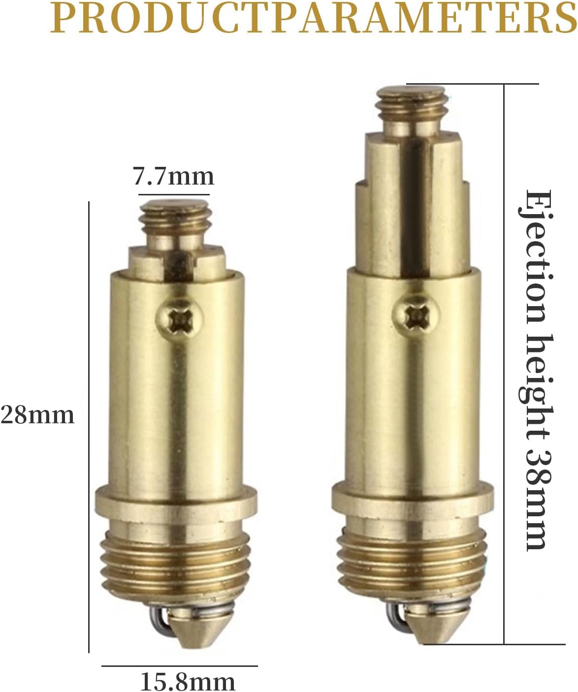 2 Pcs Bathroom Pop Up Sink Drain Stopper 66 mm Bathroom Sink Stopper, Pop-Up Click Clack Plug, Solid Brass Chrome Plated Plug, Suitable for Kitchen Bathroom Wash Basin