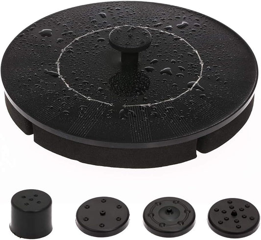 Solar Birdbath Fountain Pump 2.4W Floating Water Fountain Panel Kit for Bird Bath Small Pond Garden Patio and Lawn