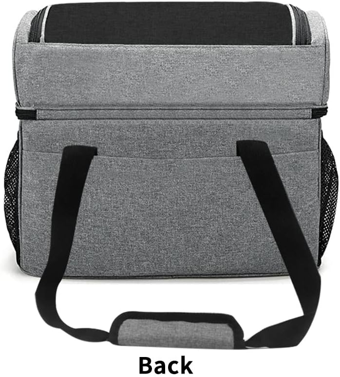 Bowling Bag for 2 Balls Portable Bowling Tote Bag with Padded Ball Holder for Double Ball and Pair of Bowling Shoes up to Mens 16