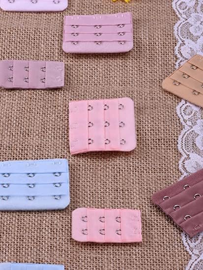 36 Pieces Bra Extenders, 2 & 3 Hooks, Brassiere Extension Hooks for Women, Soft Cotton, Practical & Cozy, Women's Assistant, Extend Bras, Extra Space & Comfort