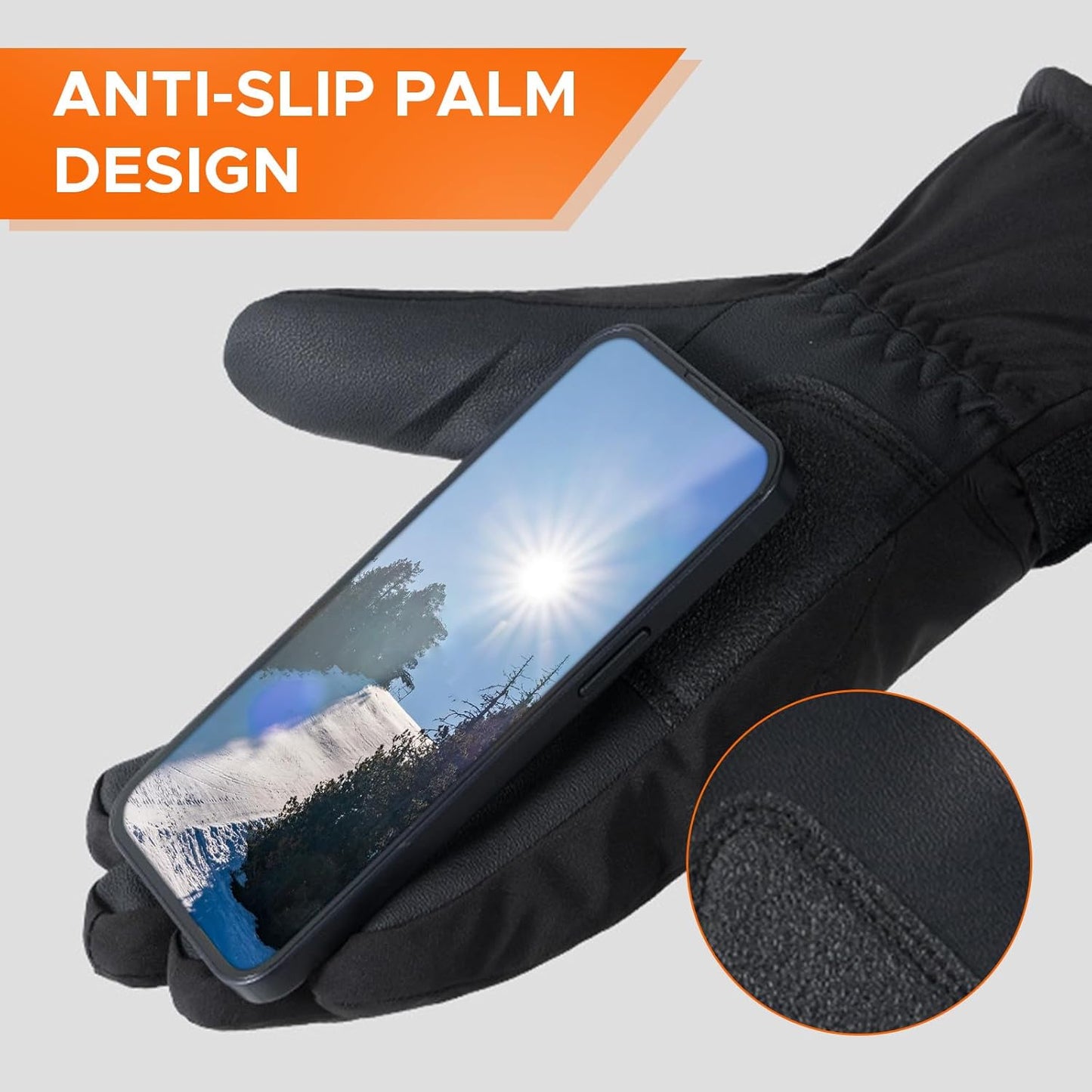 Waterproof Anti-Slip Touchscreen Winter for Skiing, Snowboarding, and Outdoor Activities