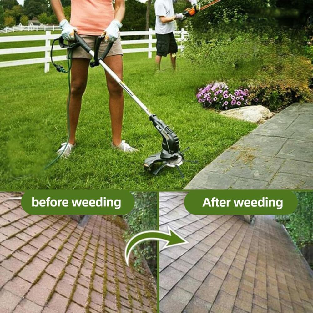 Universal Steel Wire Trimmer Head, 2025 New String Trimmer Replacement Head, 6 Inch Steel Wire Grass Trimmer Head for Electric Cordless String Trimmers, Weed Wrecker (6 Blade)
