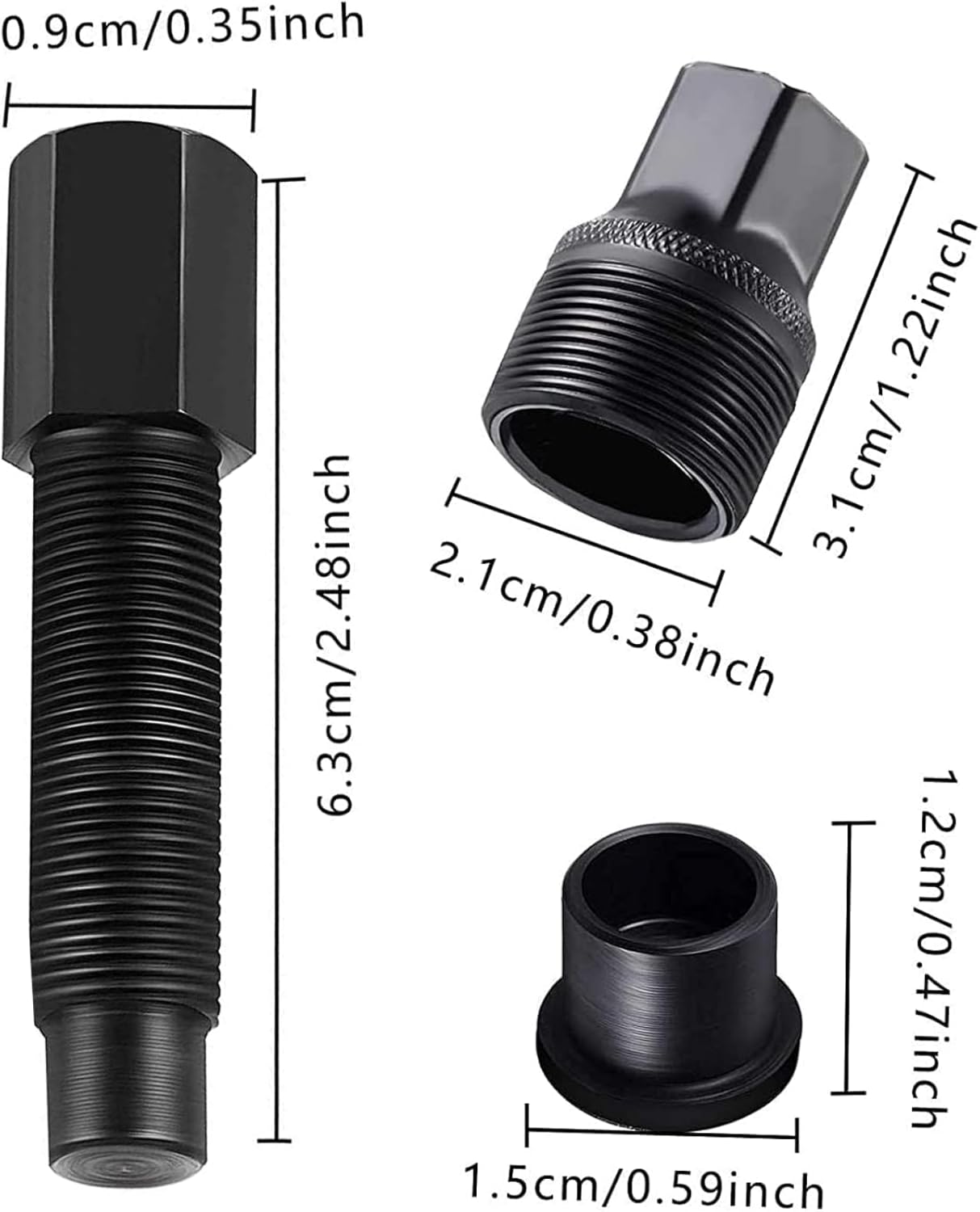 Crank Puller, Bike Crank Removal Tool, Bicycle Repair and Maintenance Disassembler, Suitable for Road Bikes, Mountain Bikes, Folding Bikes, Etc.