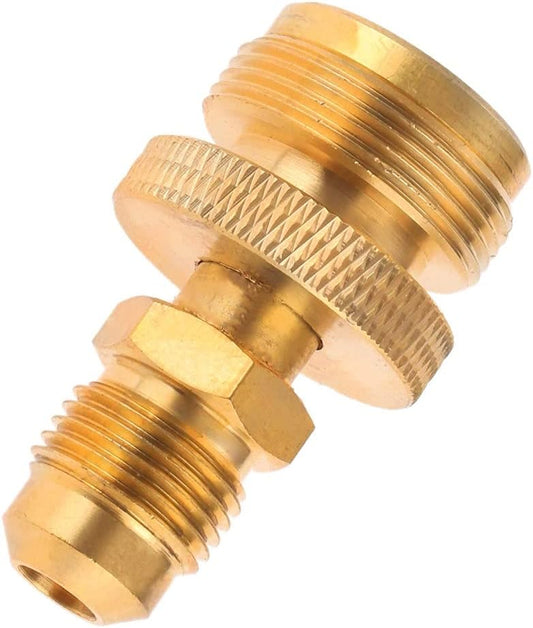 1Pcs 1lb Propane Tank Cansiter Regulator Adapter Convert to 3/8 Male Flare Portable Brass Camping Grill Stove Parts Gas Connector (1Pcs 3/8 Male Flare Adapter)