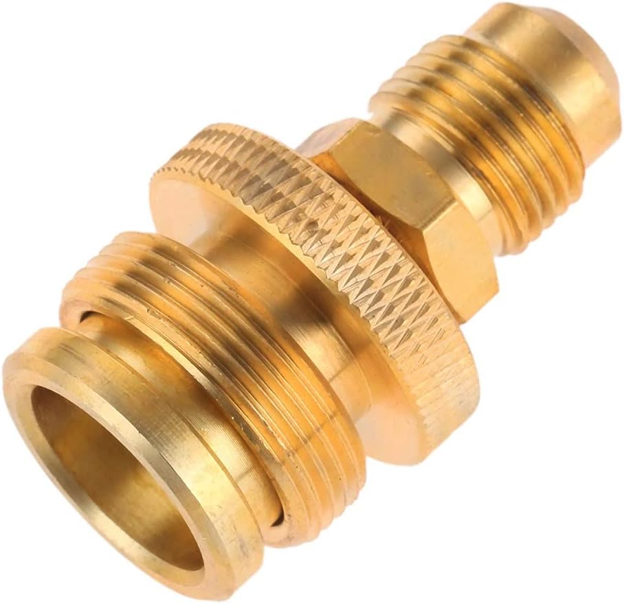 1Pcs 1lb Propane Tank Cansiter Regulator Adapter Convert to 3/8 Male Flare Portable Brass Camping Grill Stove Parts Gas Connector (1Pcs 3/8 Male Flare Adapter)